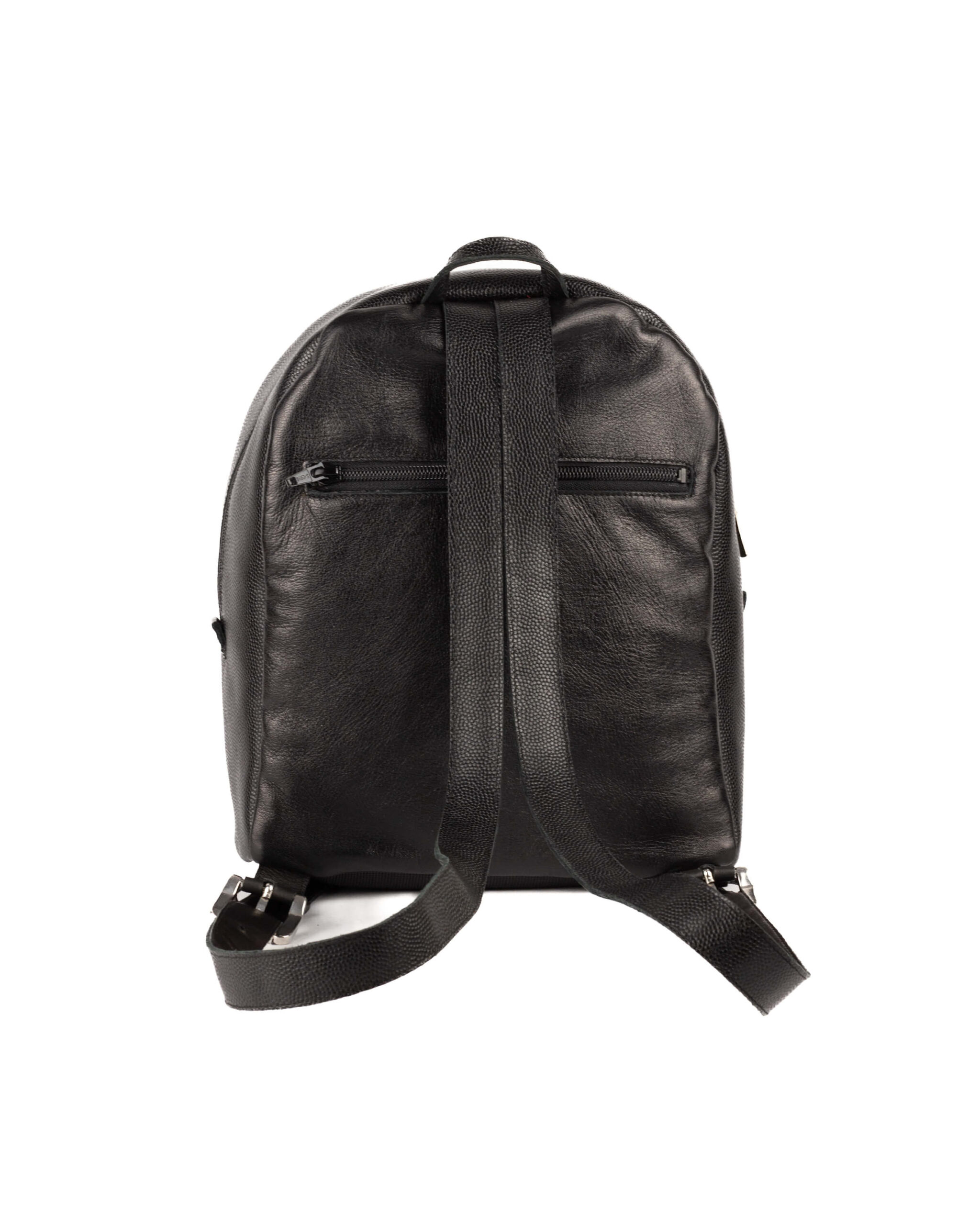 Rucsac de piele cu franjuri Negru/Auriu